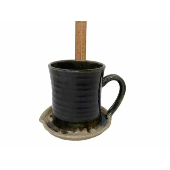 Pigeon River Pottery Handmade Signed Art Pottery Bacon Cooker Studio Pottery - Picture 6 of 7